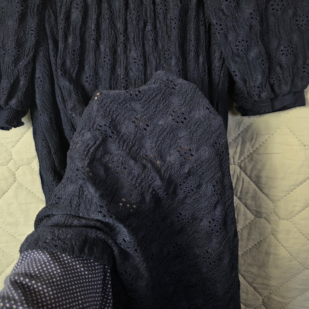 Anthropologie Maeve Eyelet Mid Dress Size Small - Picture 6 of 13